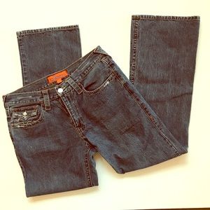 Micros Men’s Bootcut Distressed Jeans. 34x32